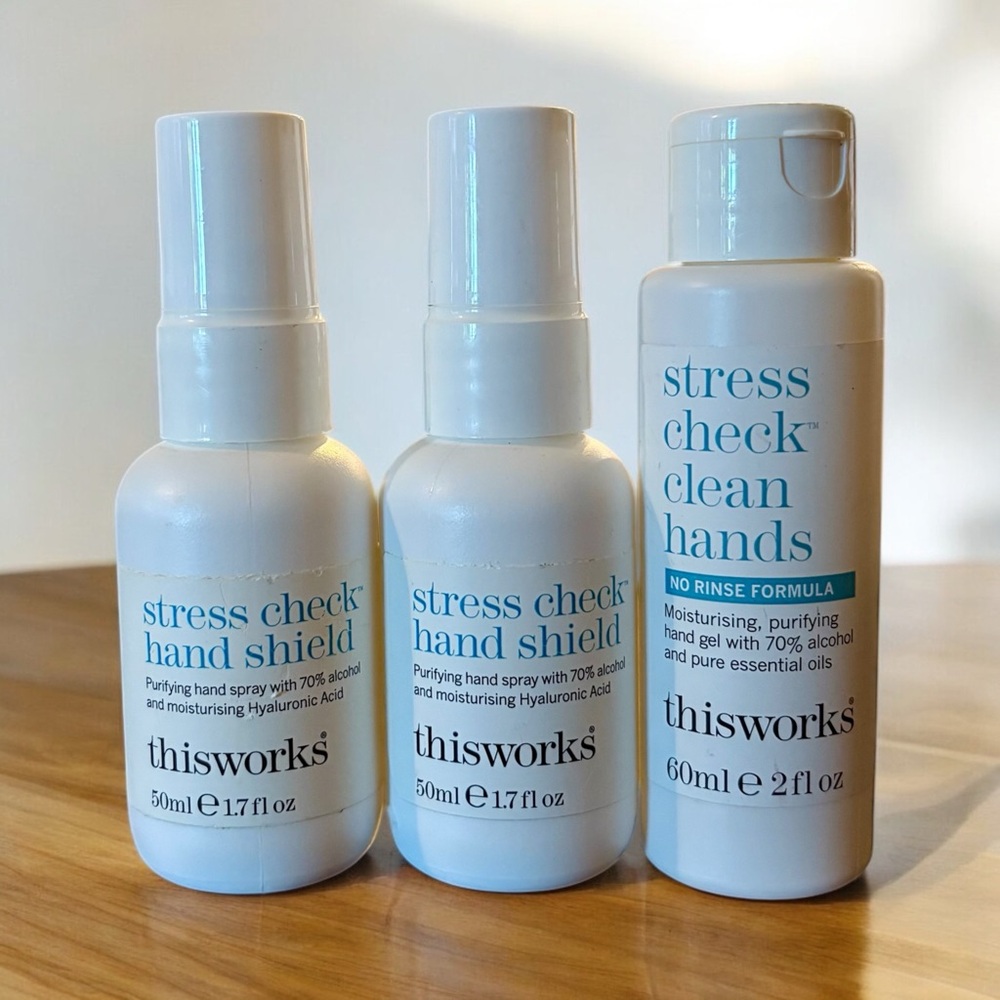 🛍️ x3 thisworks Stress Check Hand Shield & Clean Hands Bundle